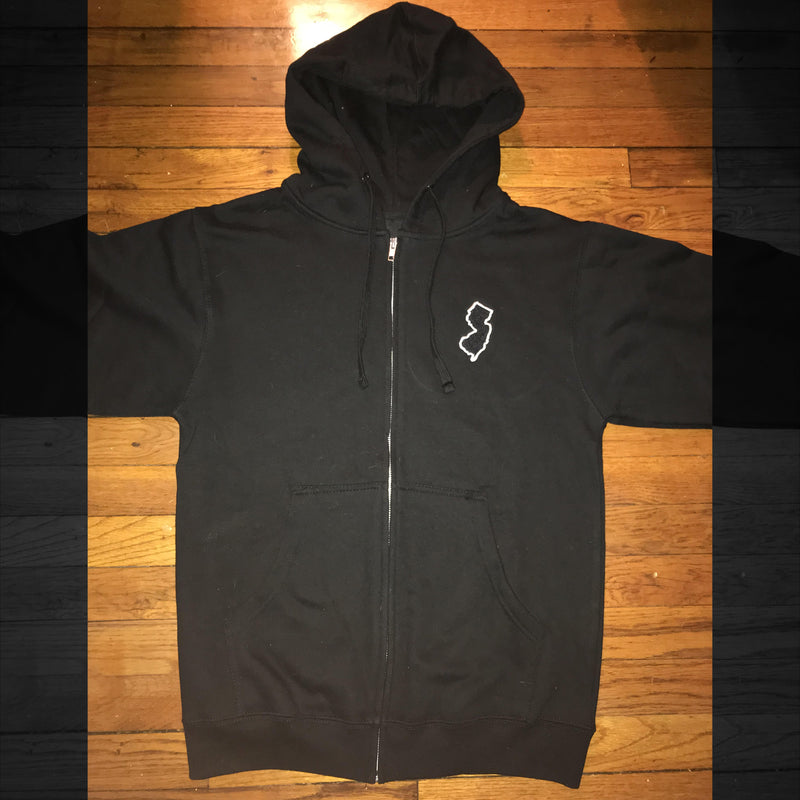 【超歓迎】 BLACK GSC State Garden – LOGO OUTLINED WHITE W/ HOODIE ZIPUP トップス